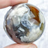 1.5 Inch Black Flower Agate Sphere G32