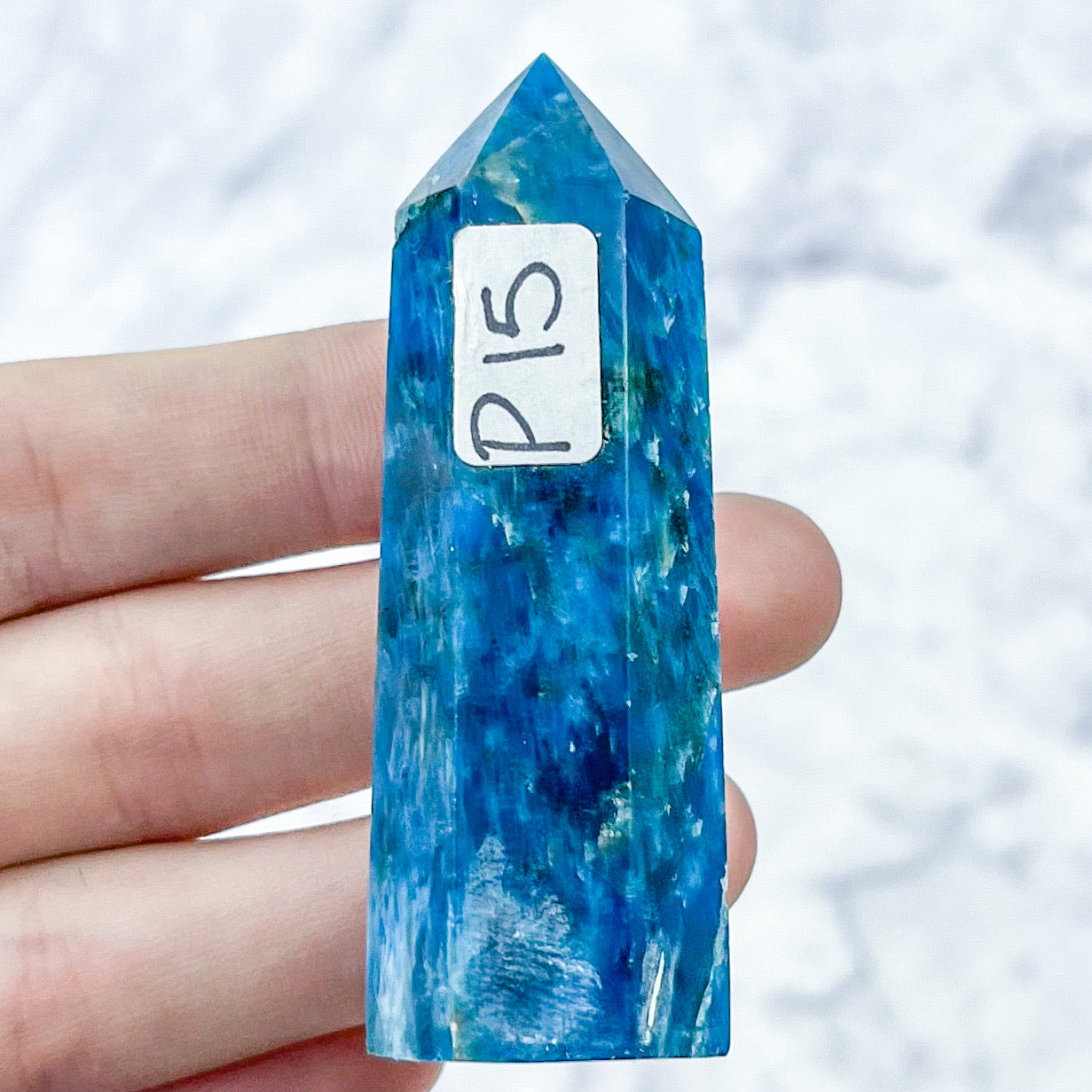 2.75 Inch Blue Apatite Tower P15