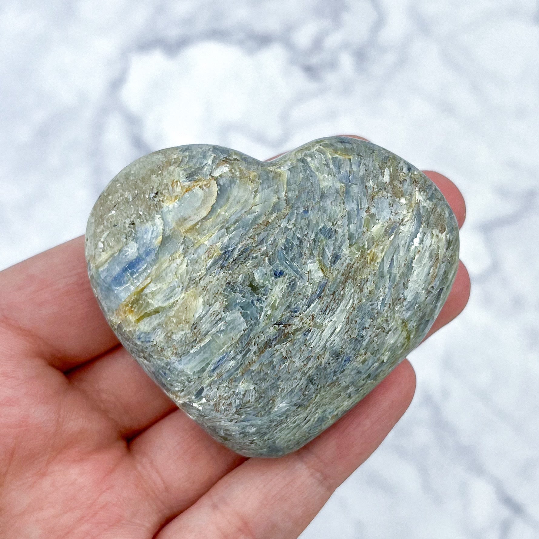 2.25 Inch Blue Kyanite Heart K25