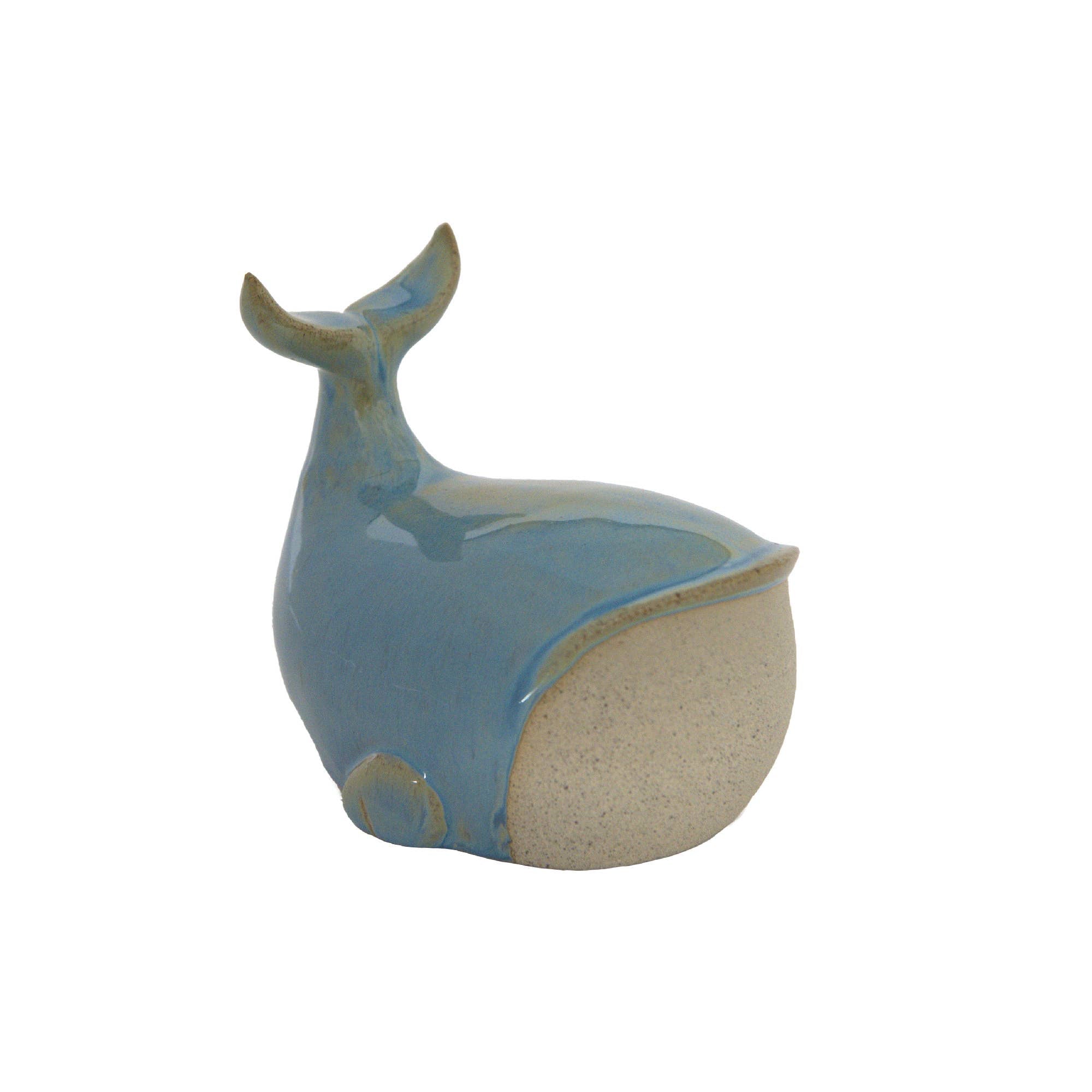 Ceramic Blue Whale Figurine