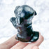 2.25 Inch Obsidian Puppy Carving L32