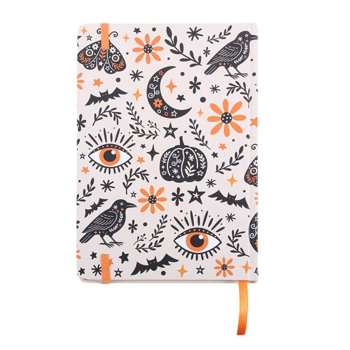 Frightful Folk Print Halloween Notebook