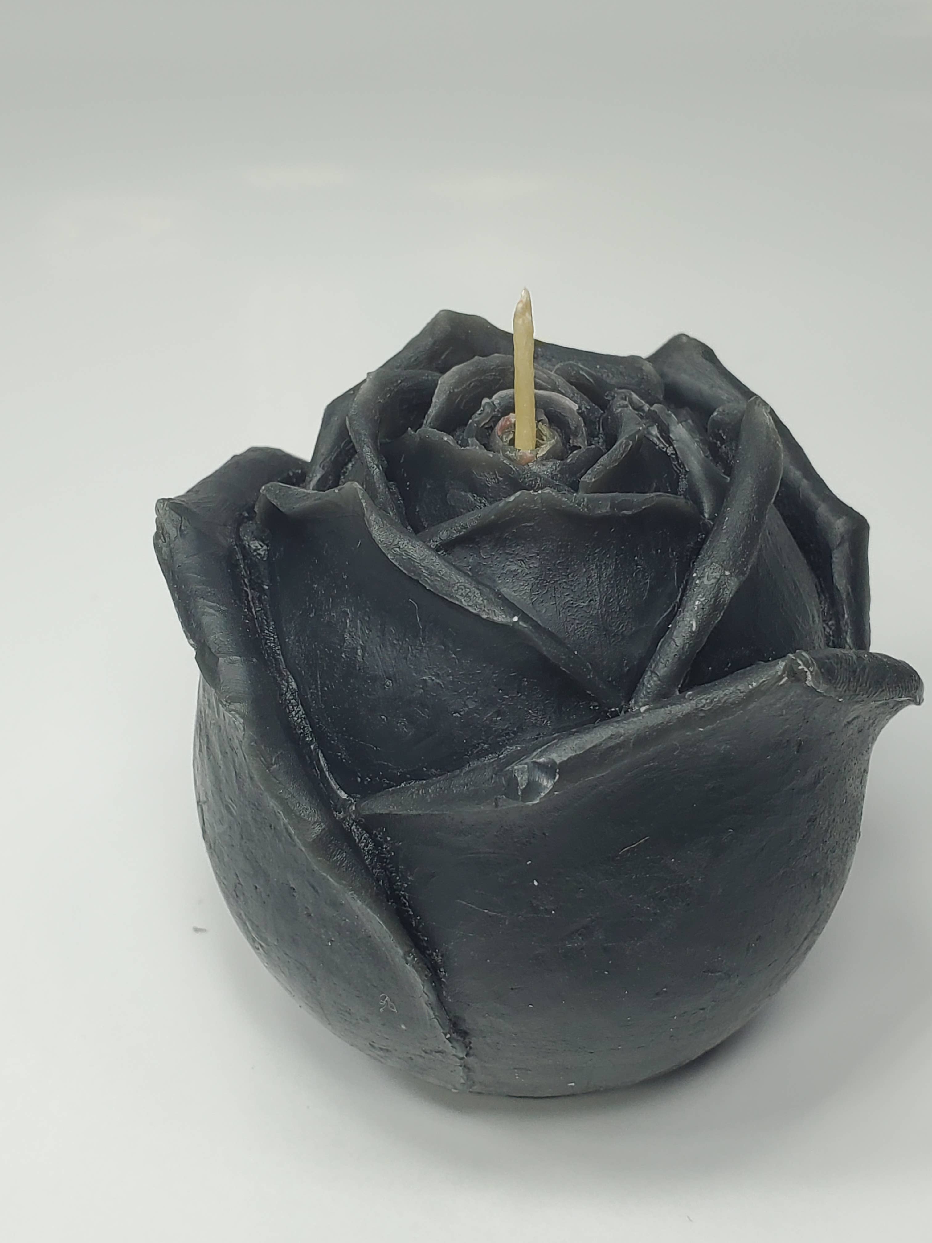 Black Rose Beeswax Candle