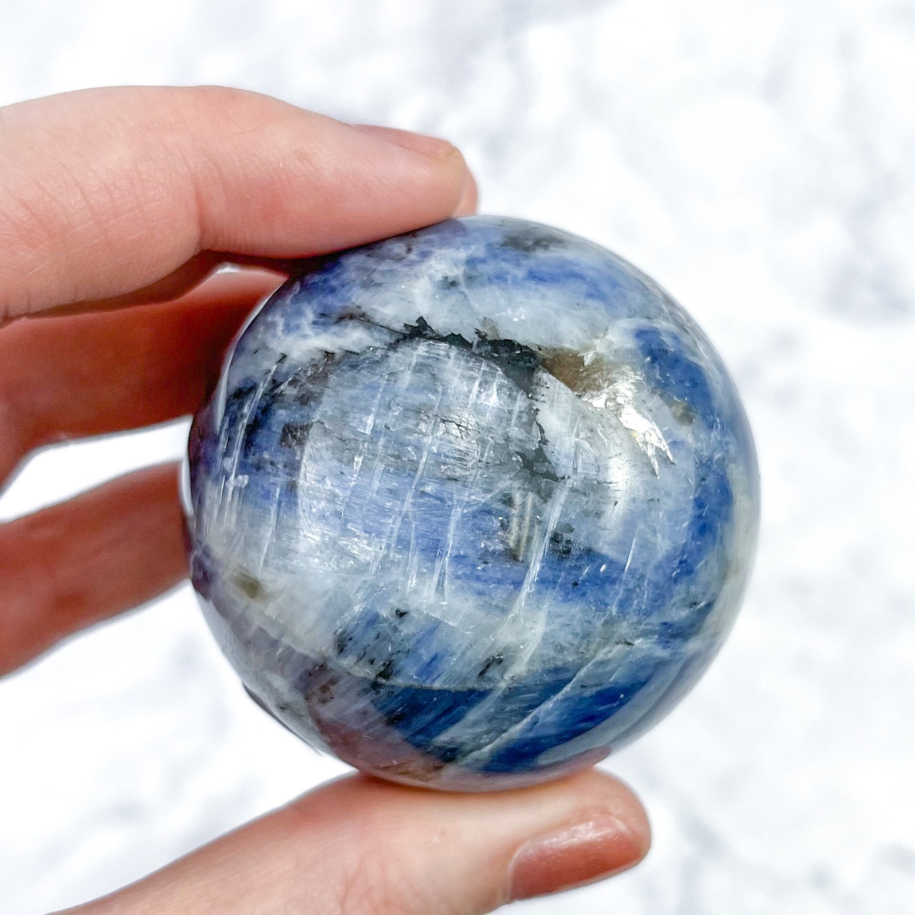 2 Inch Blue Kyanite Sphere J77