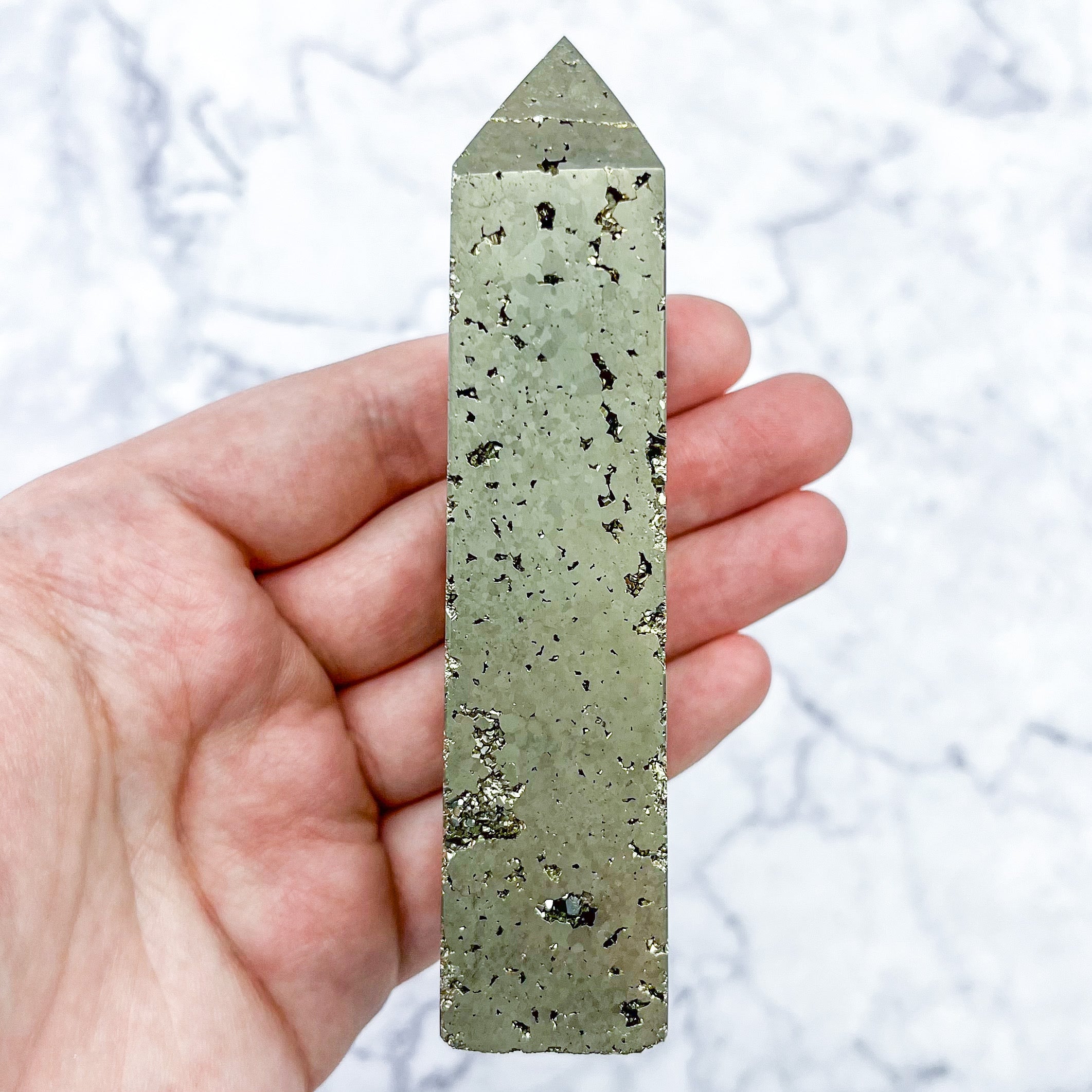 4 Inch Pyrite Tower M86