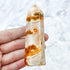 3.5 Inch Carnelian Moss Agate Tower T13