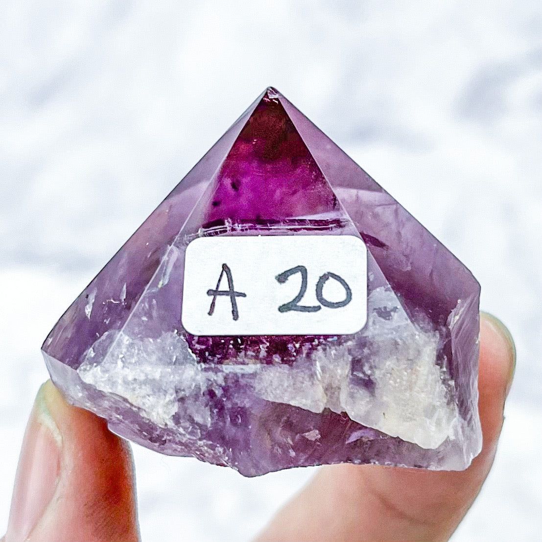 1.5 Inch Amethyst Top Polish A20