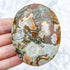 2.5 Inch Red Moss Agate Palmstone I17