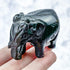 2 Inch Obsidian Elephant Carving Q41