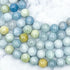 8mm Aquamarine Beryl Bead Strand