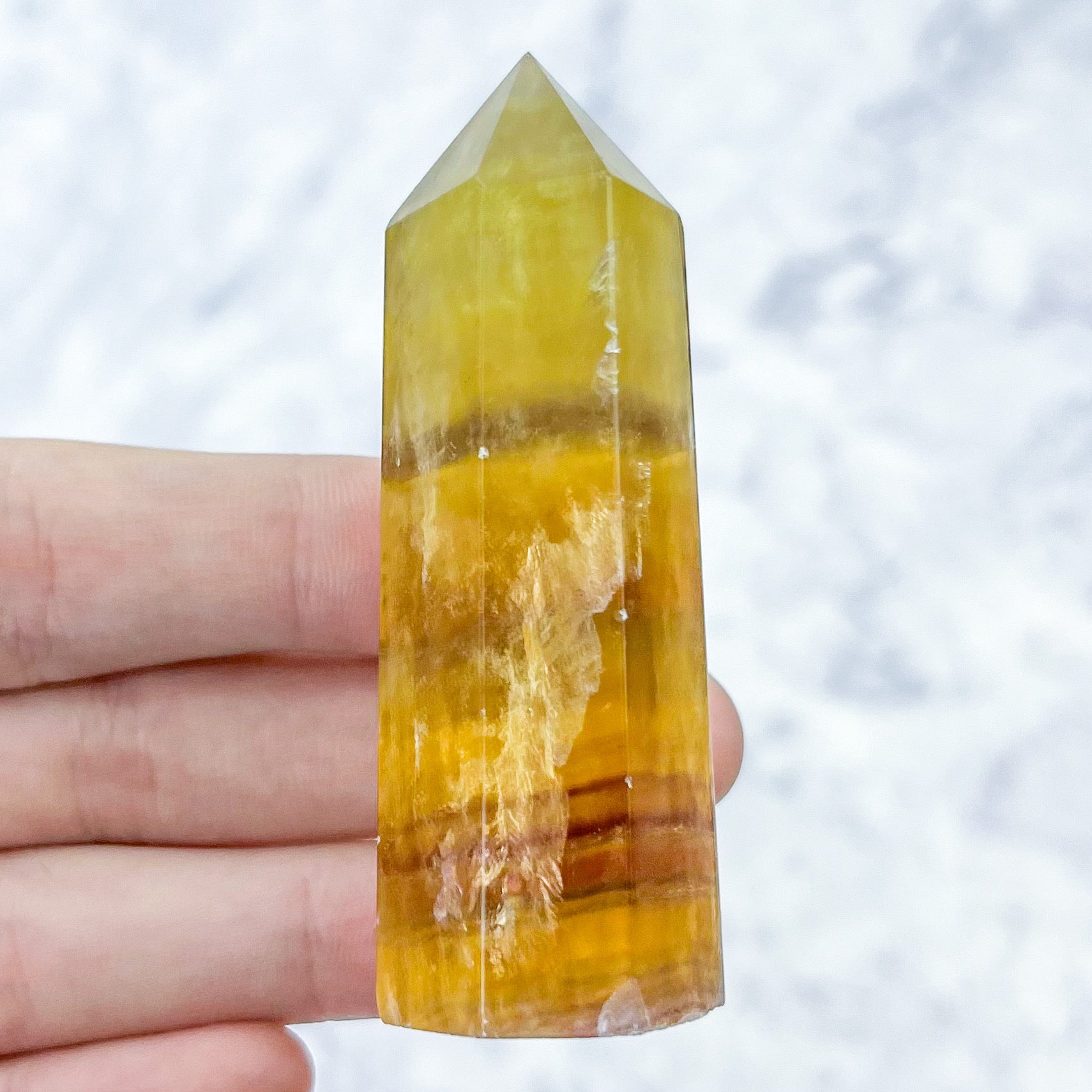2.75 Inch Yellow Fluorite Tower Q14