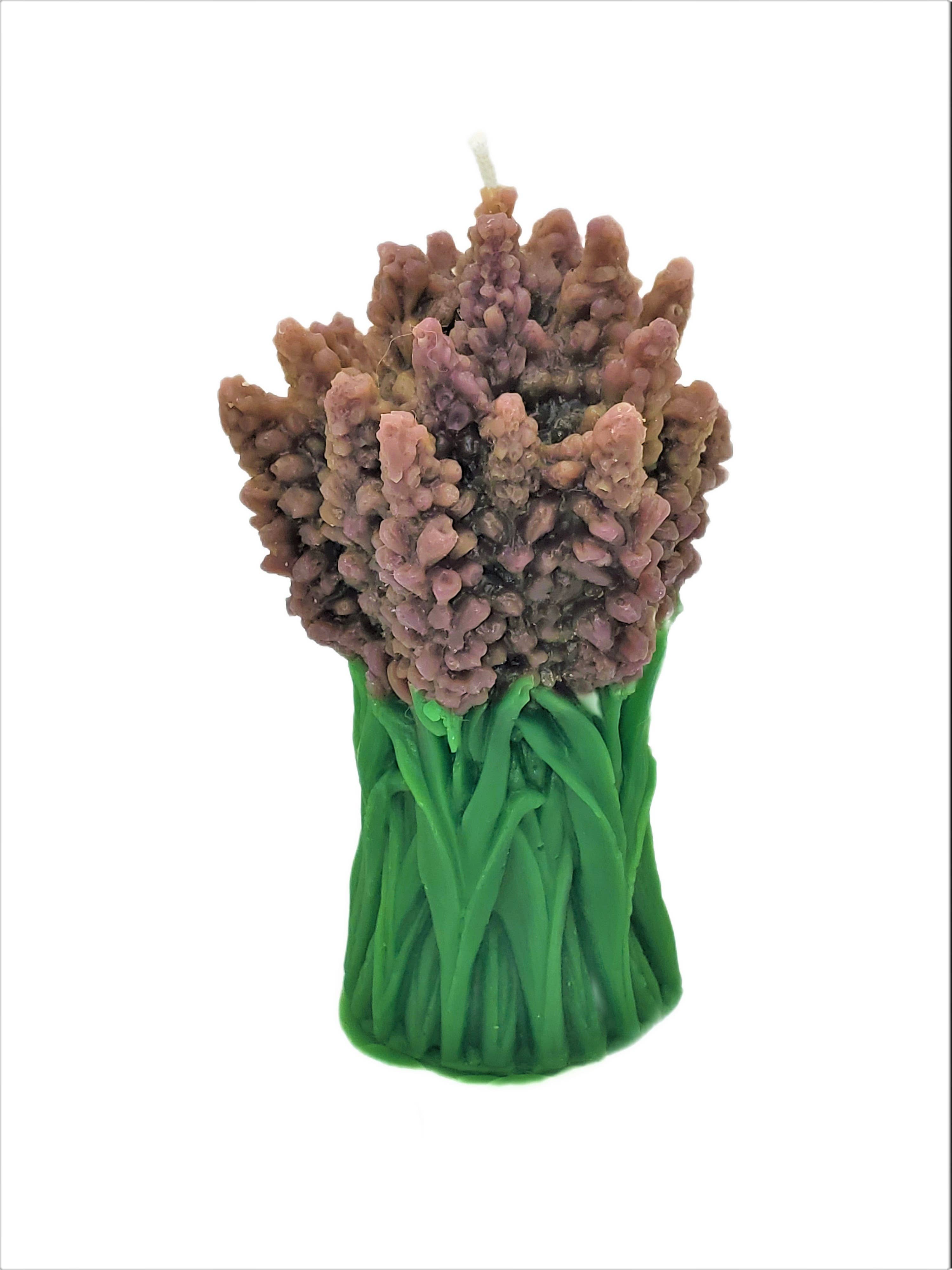 Lavender Bundle Beeswax Pillar Candle