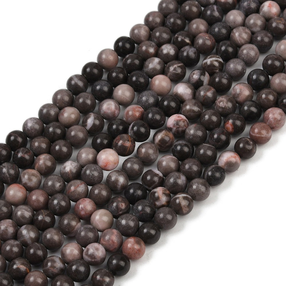 6mm Plum Blossom Jasper Bead Strand B8