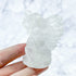 2 Inch Clear Quartz Sitting Angel Carving N42