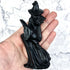 4.75 Inch Black Obsidian Witch