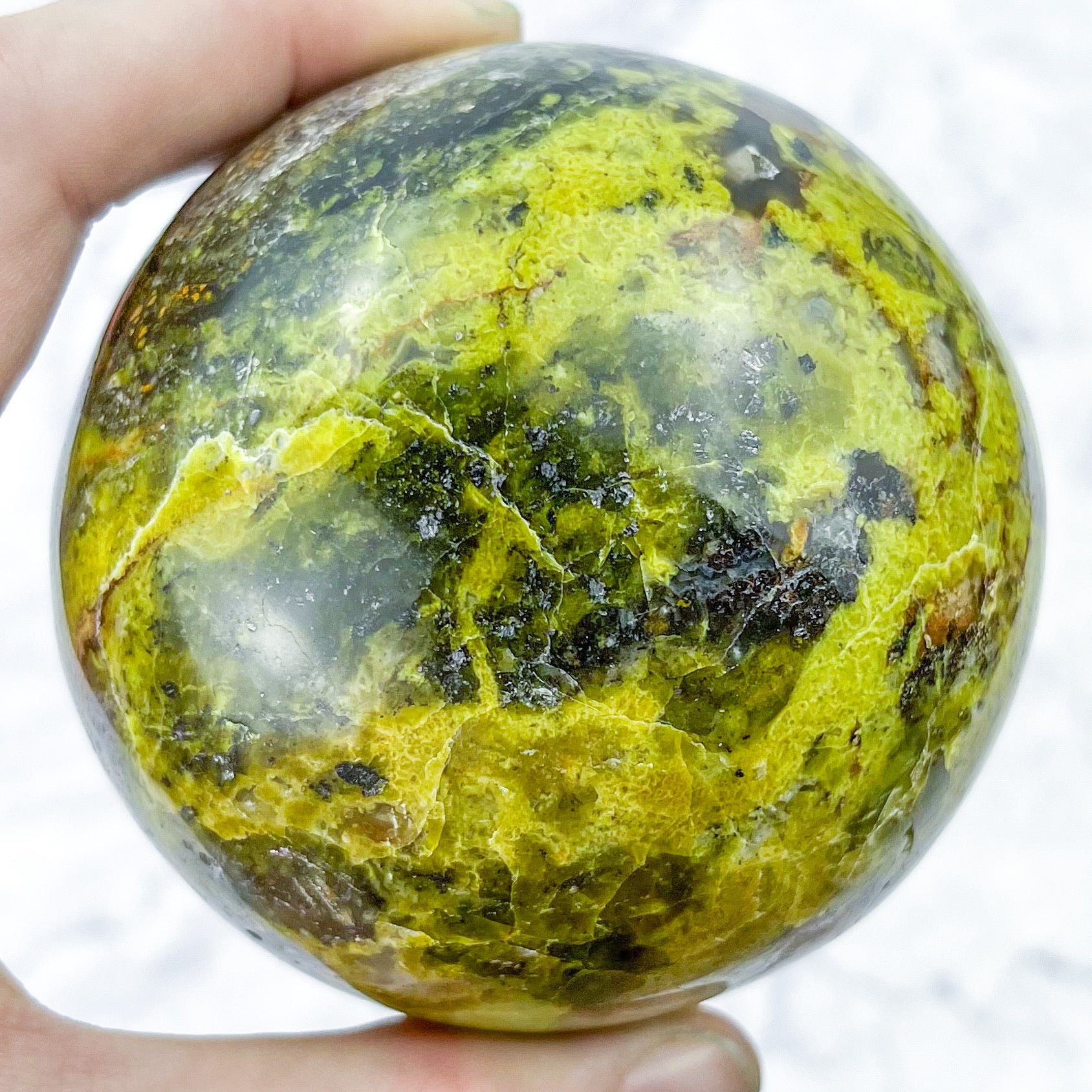 2.75 Inch Green Opal Sphere F96