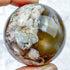 1.75 Inch Black Flower Agate Sphere D38