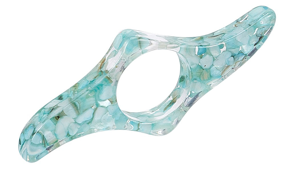 3.25-Inch Blue Resin Thumb Bookmark F6