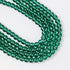 6mm Green Glass Round Bead Strand $1.75