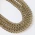 6mm Smokey Yellow Glass Round Bead Strand $1.75