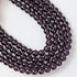 8mm Purple Glass Round Bead Strand $2.00