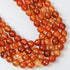 10mm Faceted Carnelian Bead Strand $17