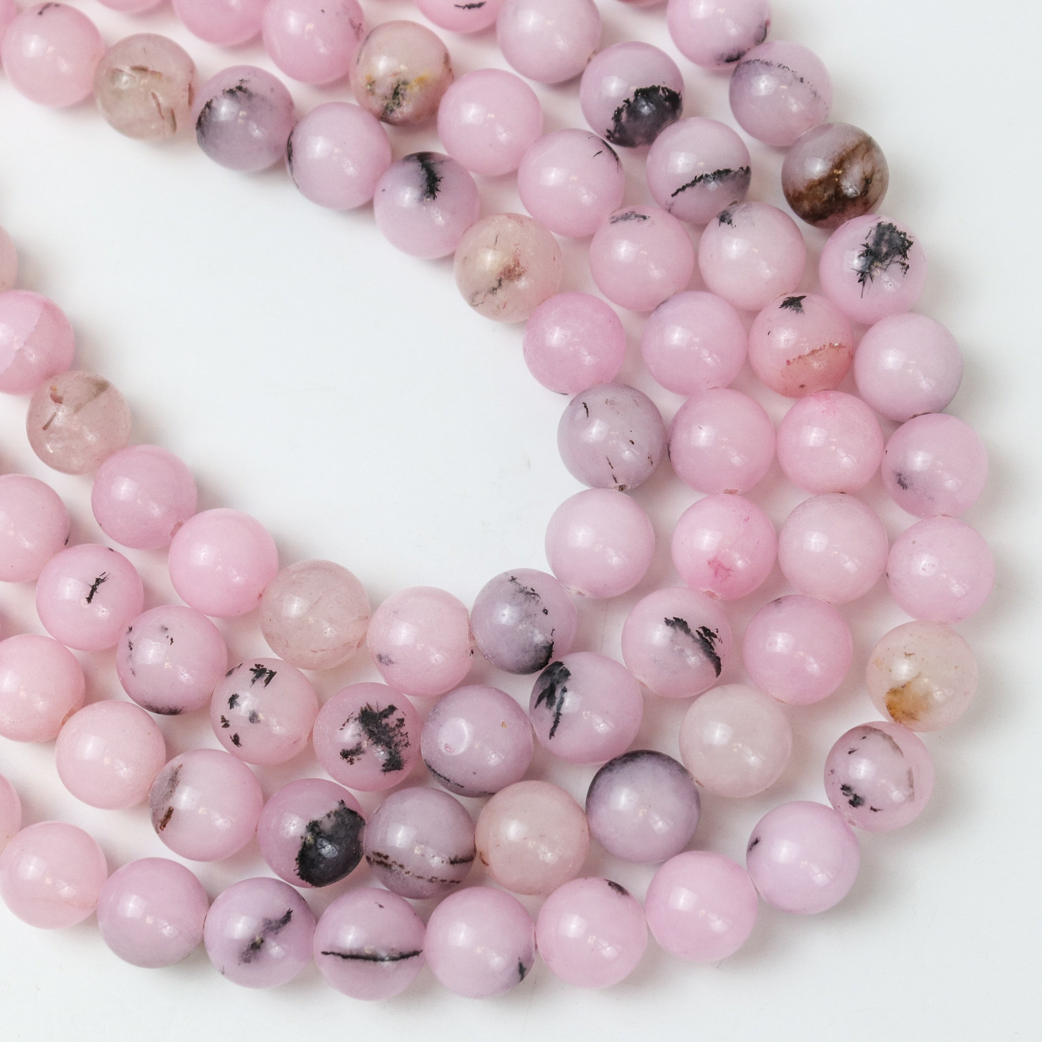 10mm Cherry Blossom Jasper Bead Strand $7.75