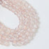8mm Pink Crackle Glass Full 30" Loop Bead Strand $4.00