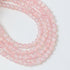 6mm Pink Crackle Glass Full 30" Loop Bead Strand $3.75