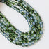 6mm Green Crackle Glass Full 30" Loop Bead Strand $3.75