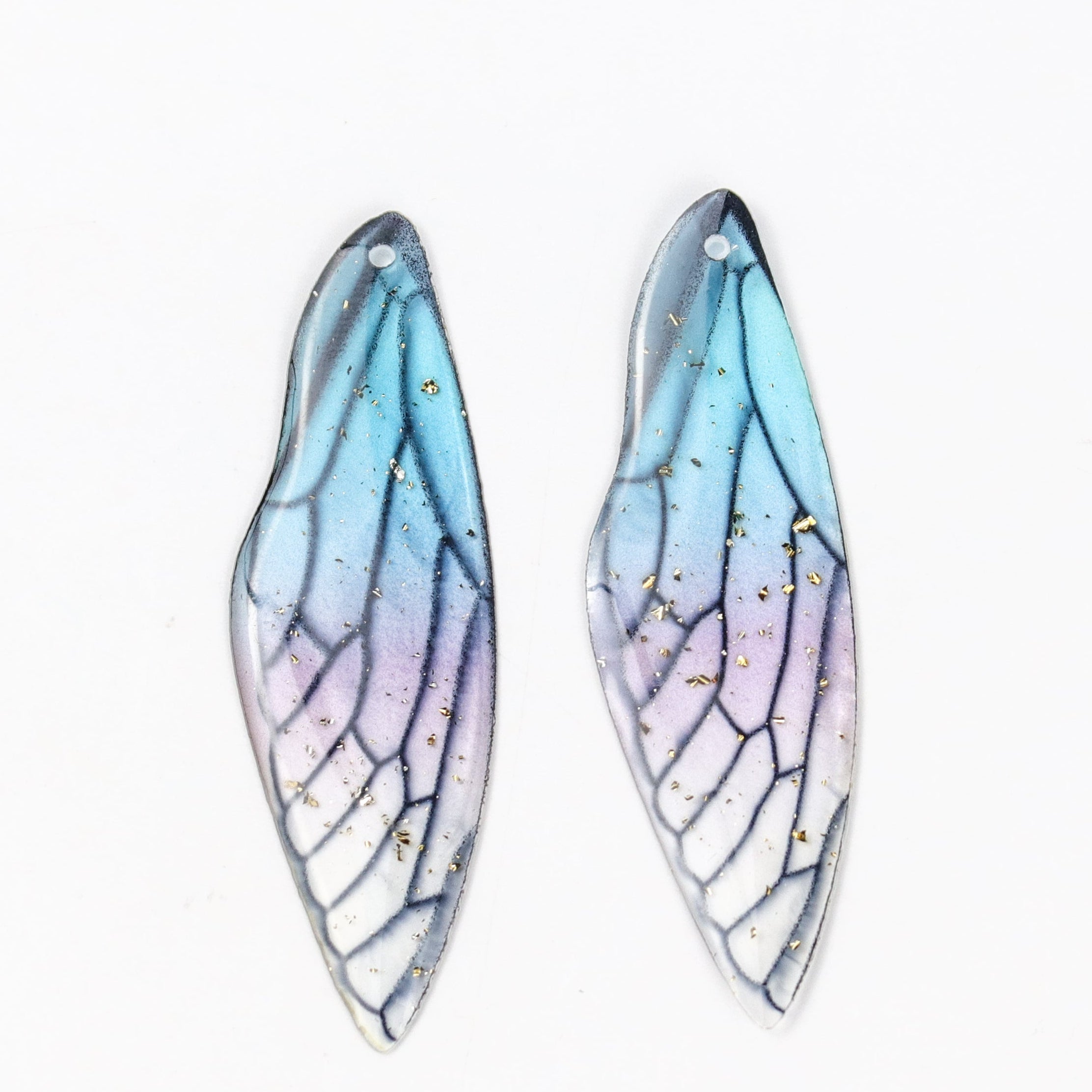 $2.75 Blue Acrylic Wing Pendant Pack (2 Pendants)