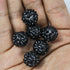 16mm Black Acrylic Pavé 6-Bead Pack $3.75