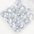 12x14mm Grey Glass Faceted Heart Bead Half Strand
