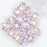 12x14mm Pink Glass Faceted Heart Bead Half Strand