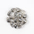 10x8mm Grey Crystal Faceted Teardrop Bead Pack (15 Beads)
