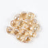 10x8mm Golden Coloured Crystal Faceted Teardrop Bead Pack (15 Beads)