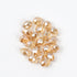 8x6mm Golden Coloured Crystal Faceted Teardrop Bead Pack (20 Beads)
