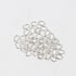 3x4mm 21ga Silver-Plated Oval Jump Rings Pack (50 Rings)