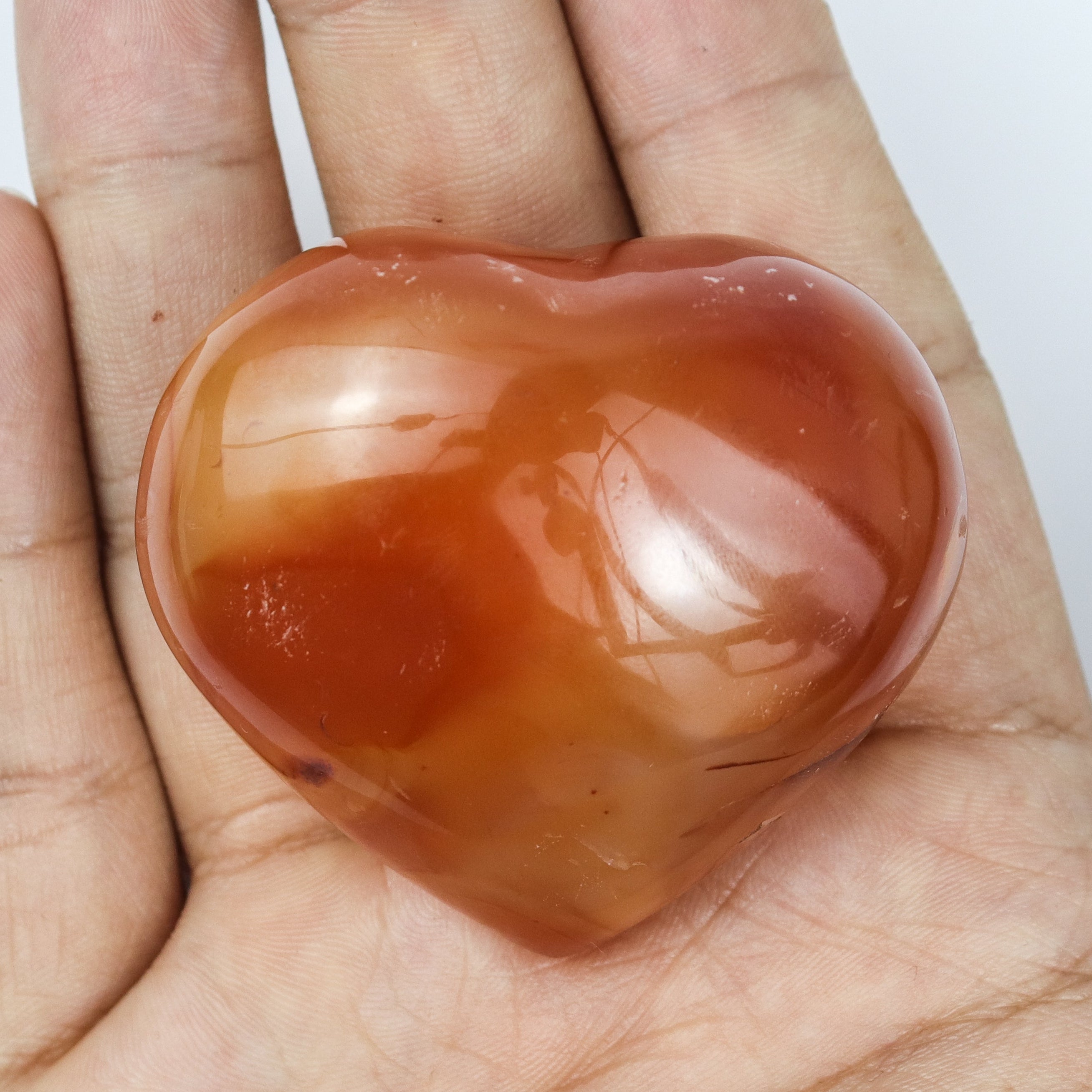2 Inch Carnelian Heart