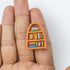 Bookshelf Silicone/Acrylic Focal Bead
