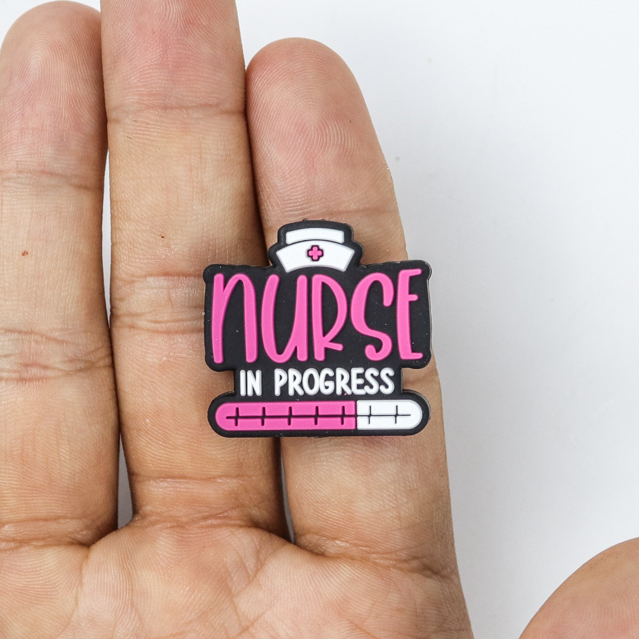 "Nurse In Progress" Silicone/Acrylic Focal Bead