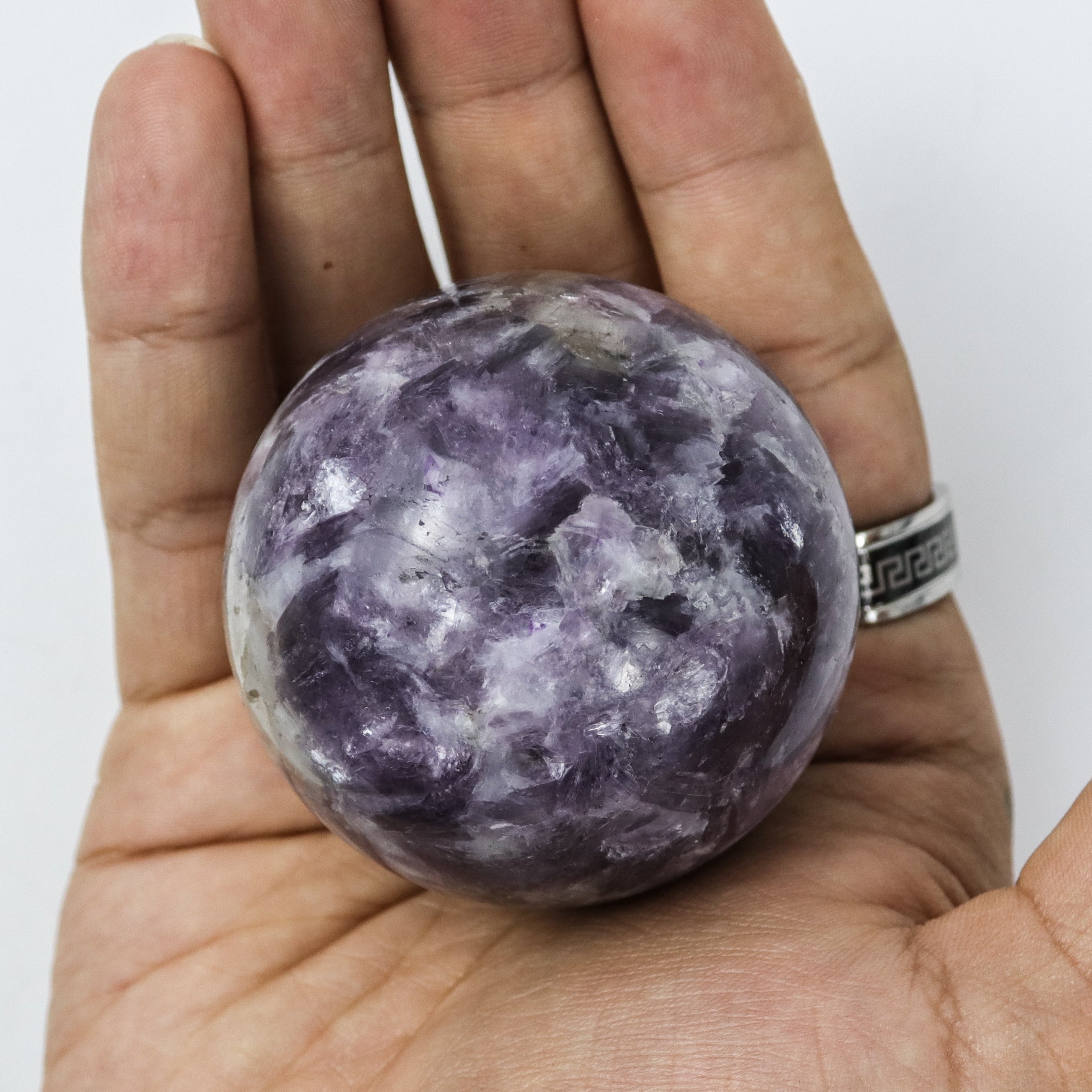 1.5 Inch Lepidolite Sphere $21