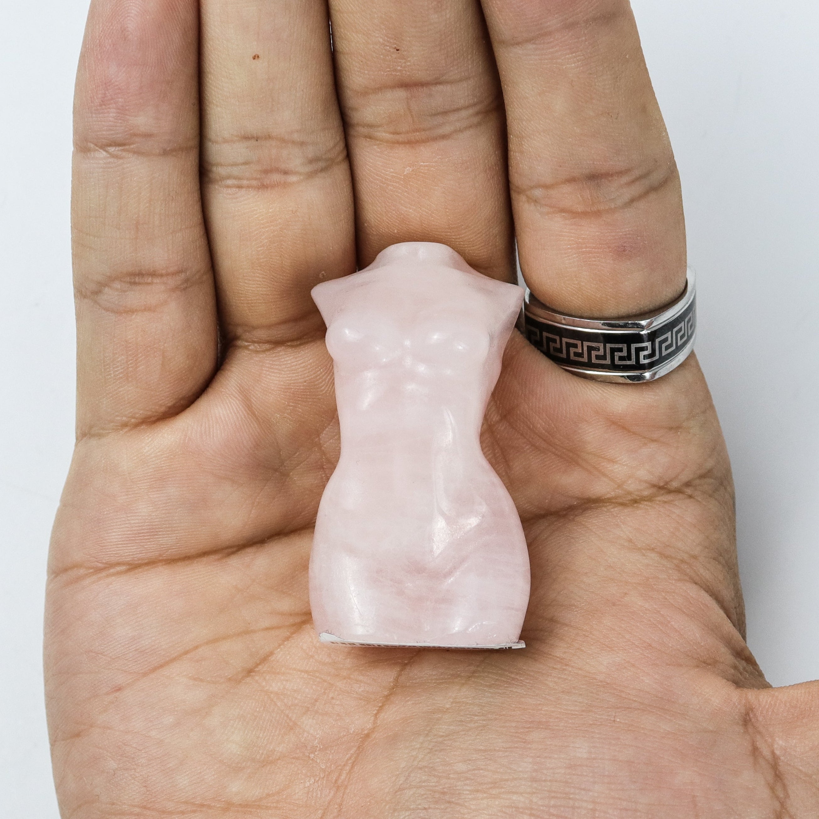 2 Inch Rose Quartz Goddess Body B7