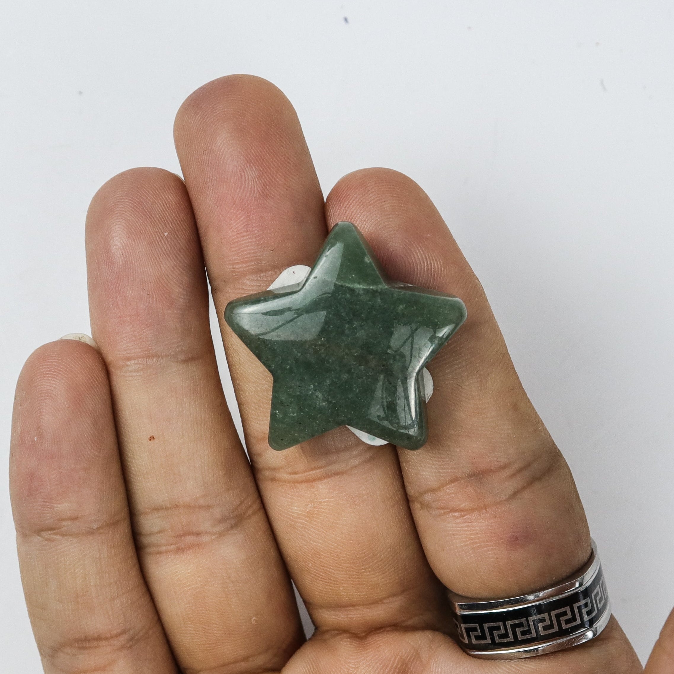 1 Inch Green Aventurine Star H4