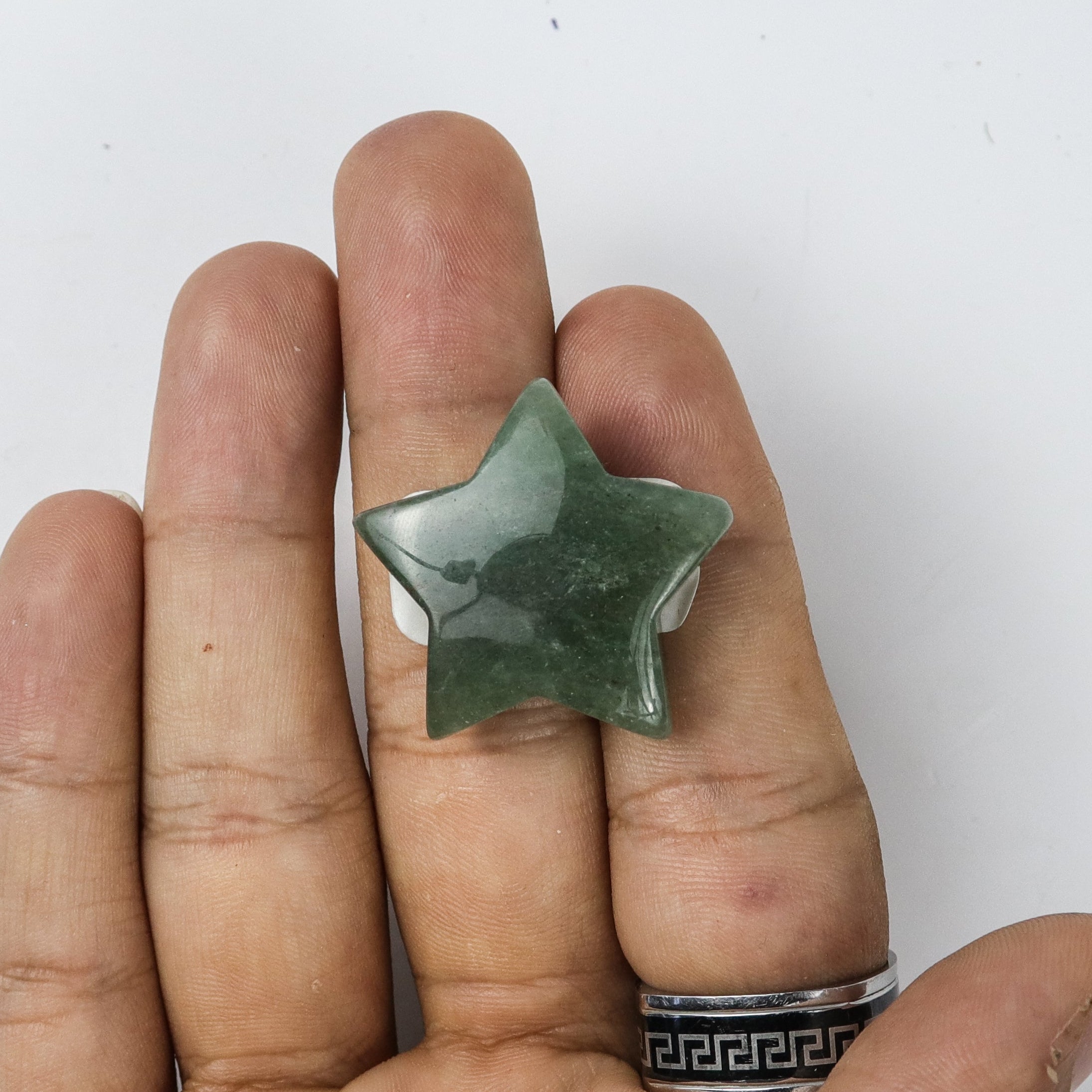 1 Inch Green Aventurine Star J4