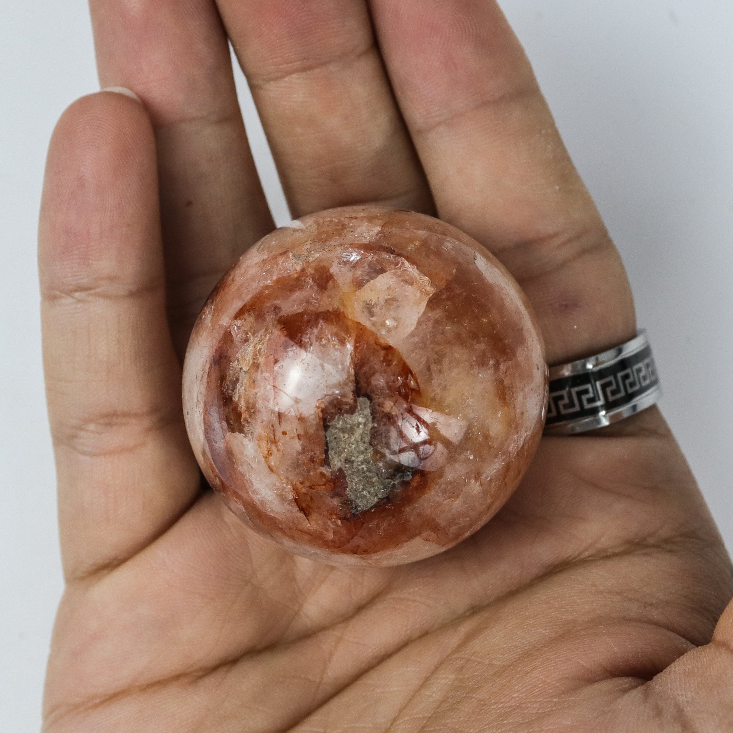 1.5 Inch Fire Quartz Sphere S6