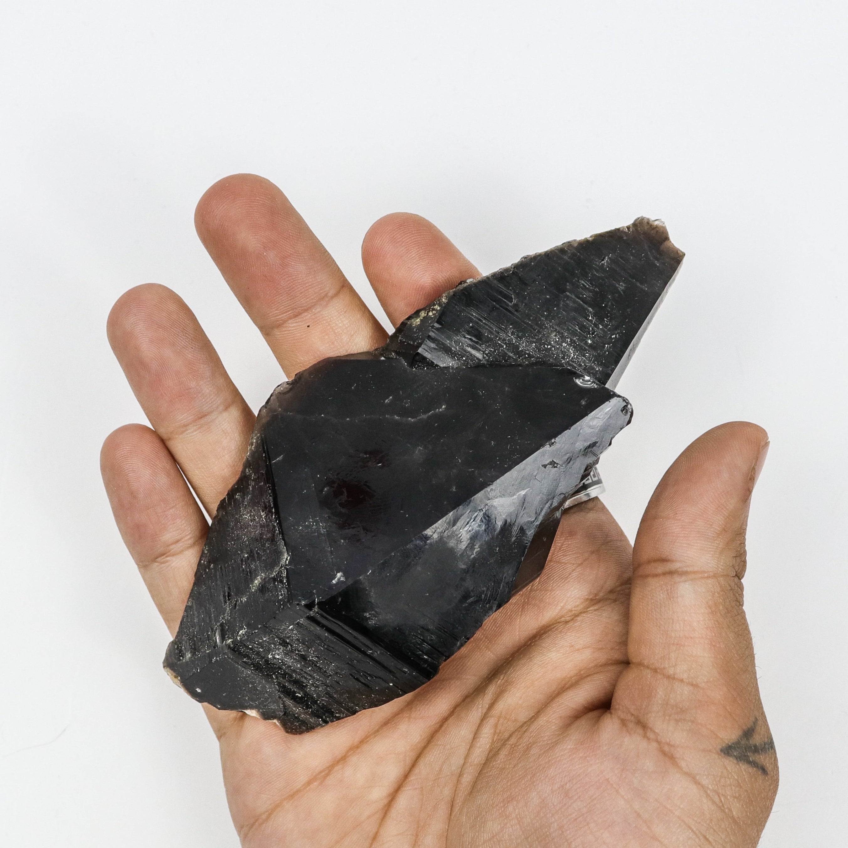 5 Inch Black Quartz Specimen V12