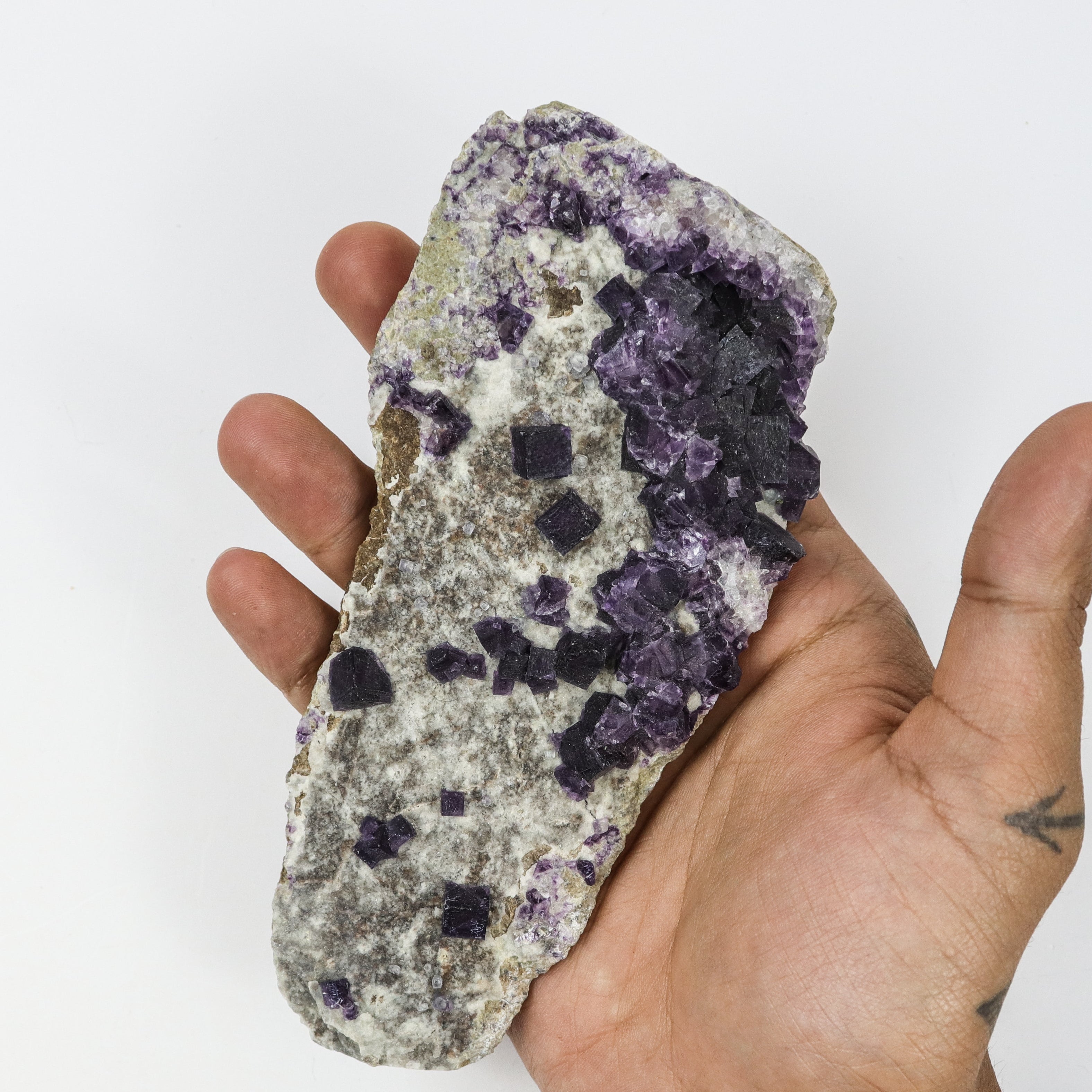 6 Inch Purple Fluorite Specimen C19