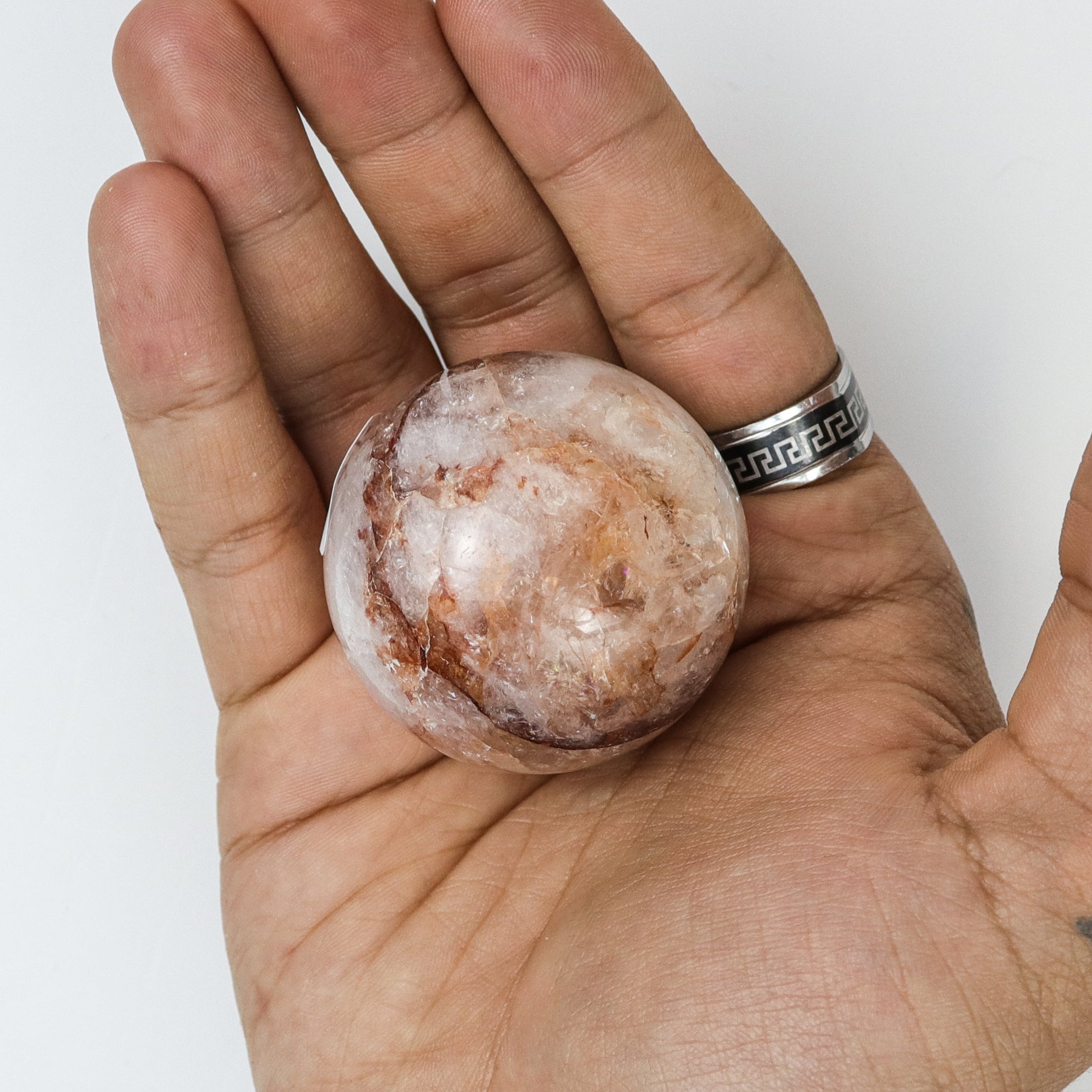 1.25 Inch Fire Quartz Sphere J6