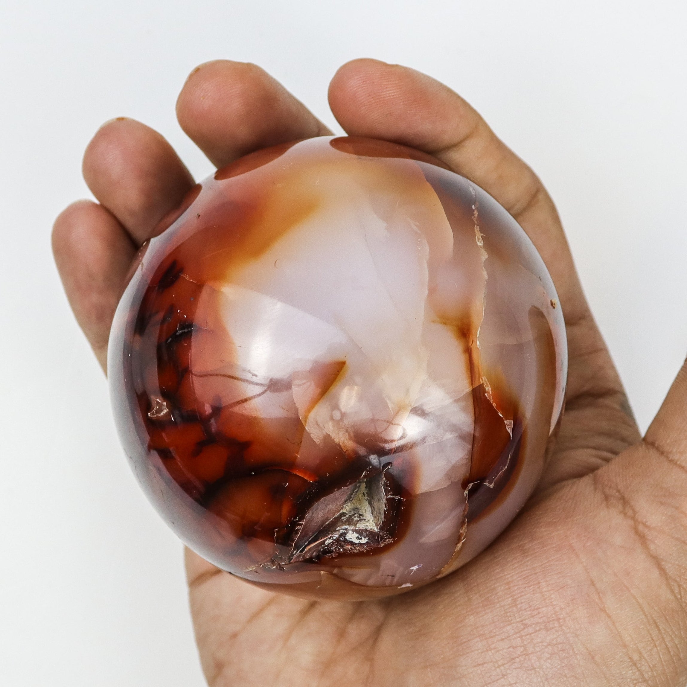 3 Inch Carnelian Sphere G31